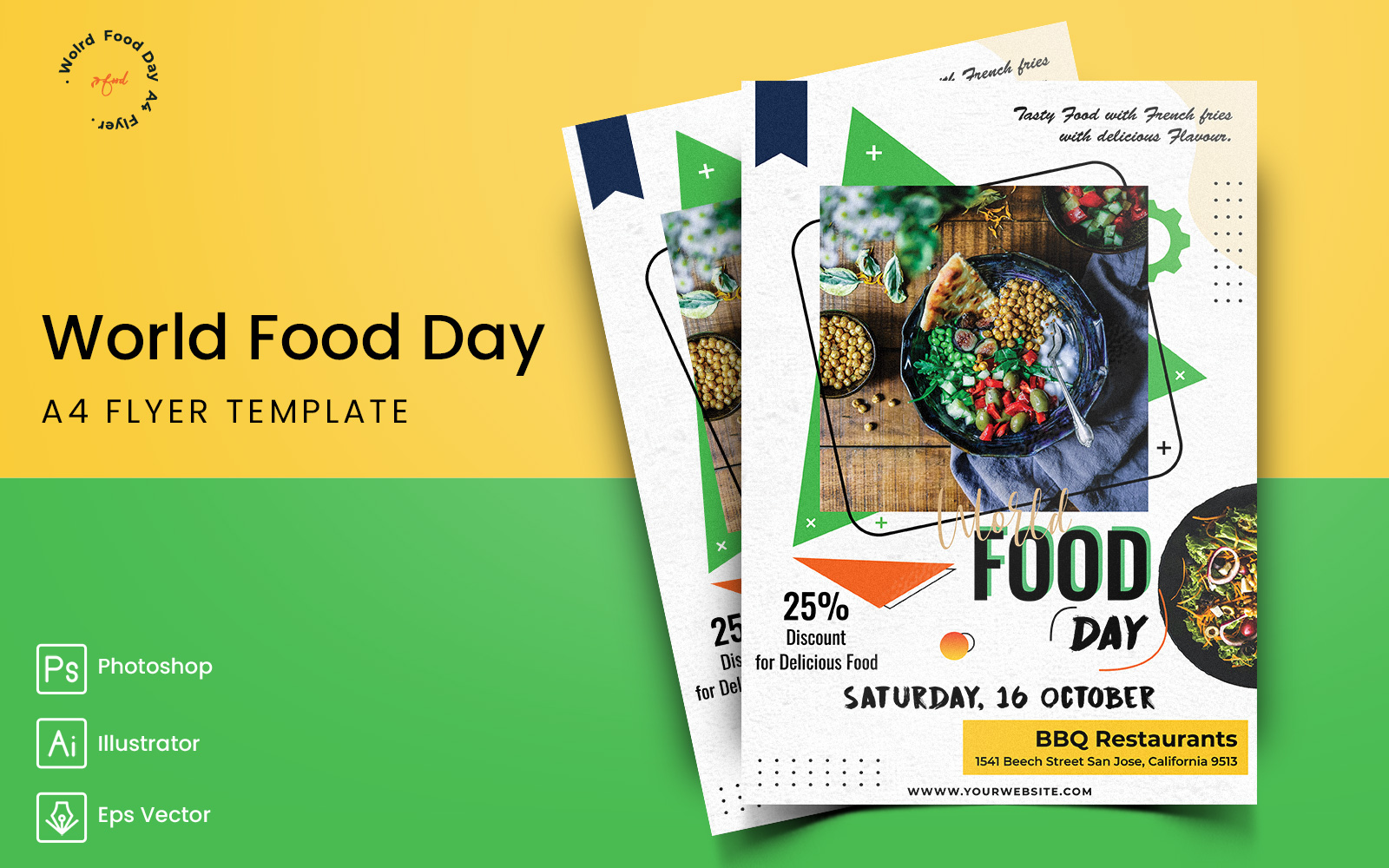 World Food Day Flyer Print and Social Media Template