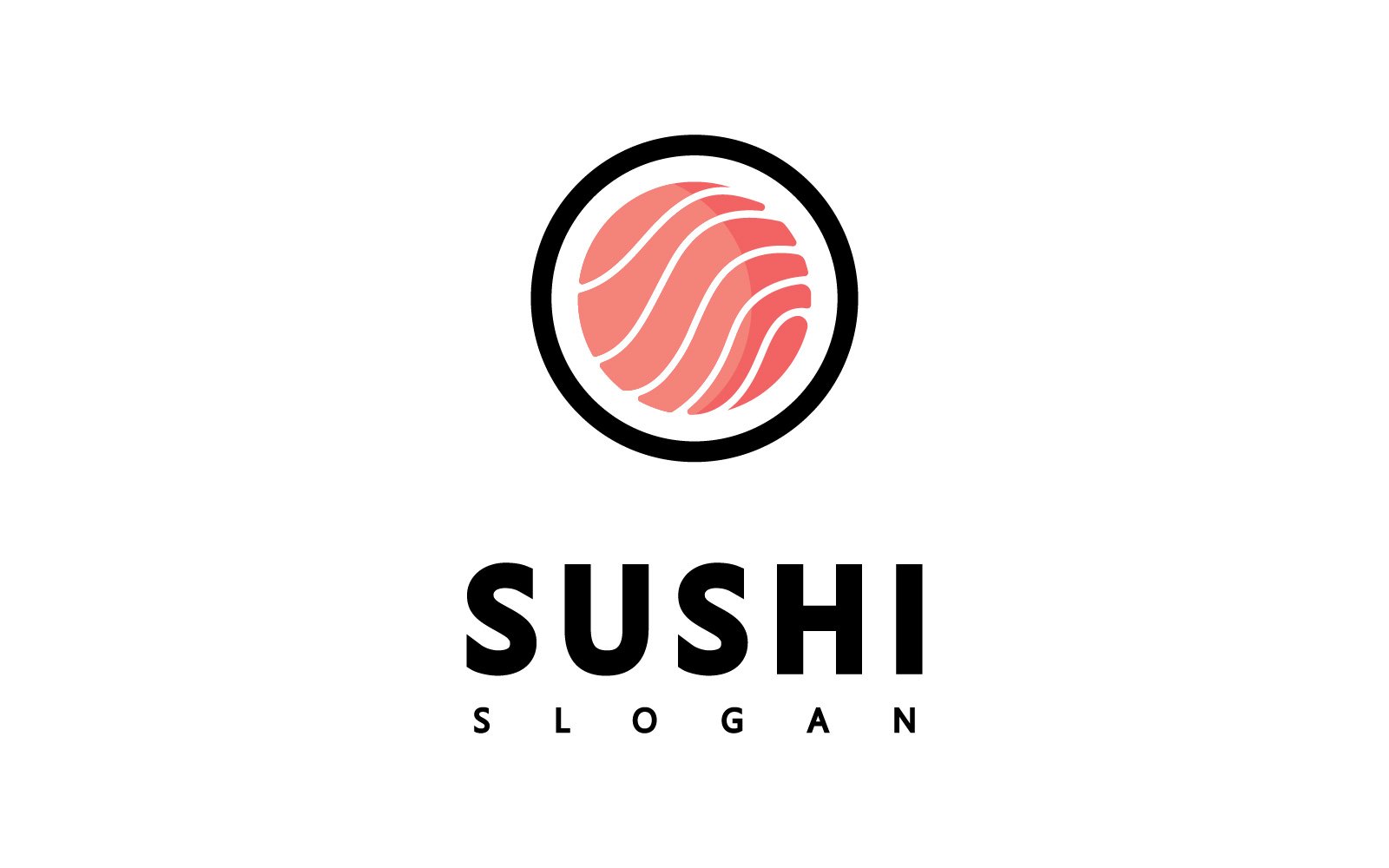 Sushi Logo Icon Design Vector, Japanese Food Logo Symbol V1