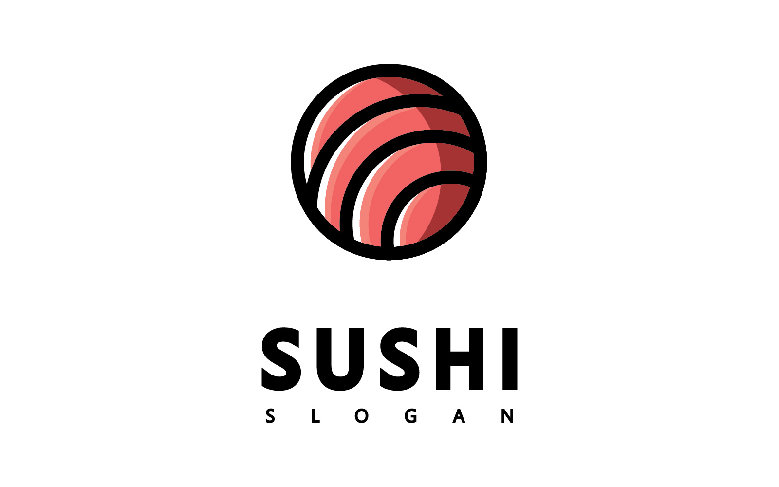 Sushi Logo Icon Design Vector, Japanese Food Logo Symbol V3