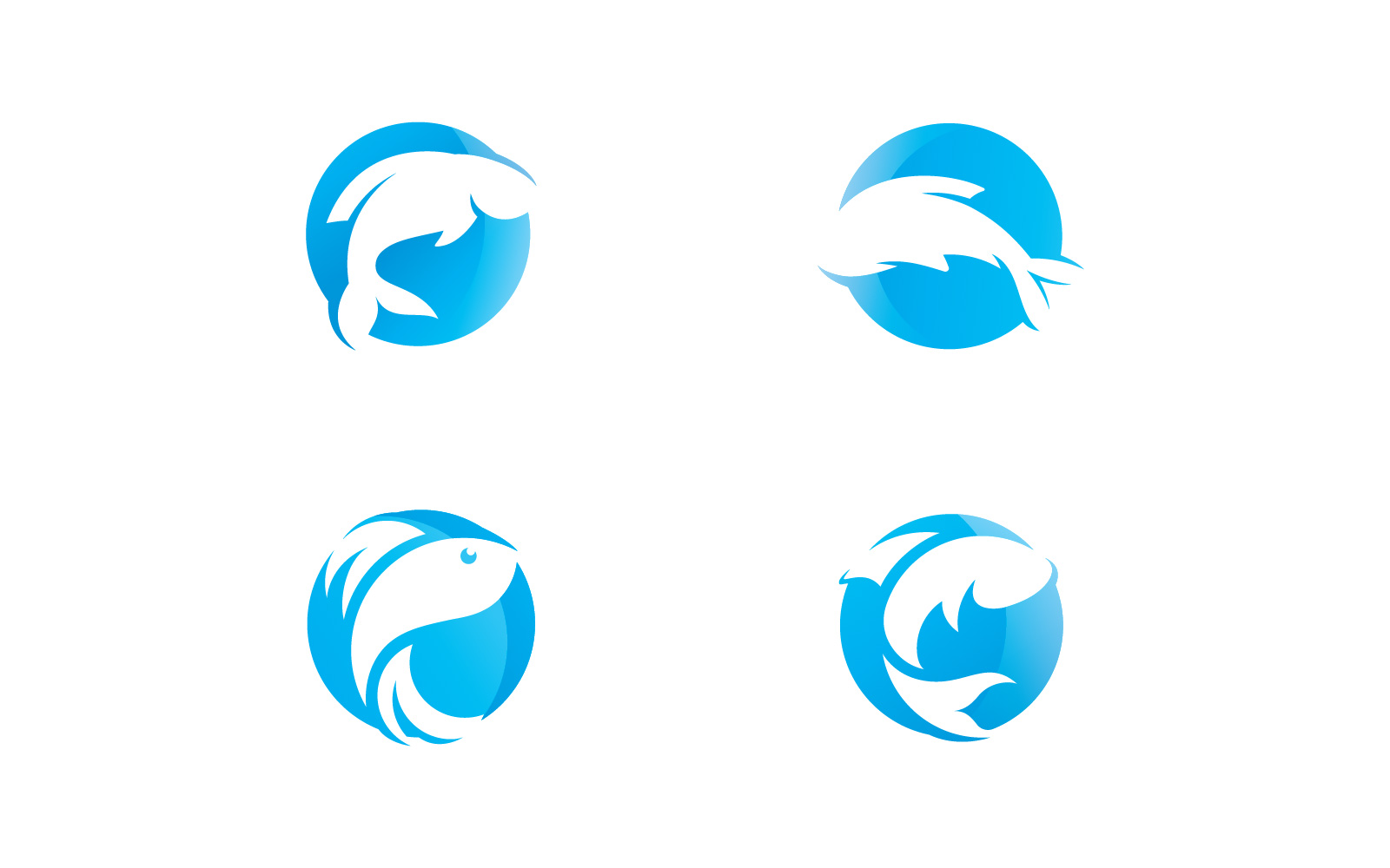 Fish Logo Icon Design Vector V10