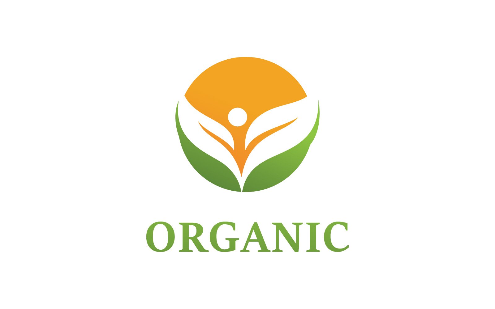 Green leaf organic Logo Vector Symbol V6