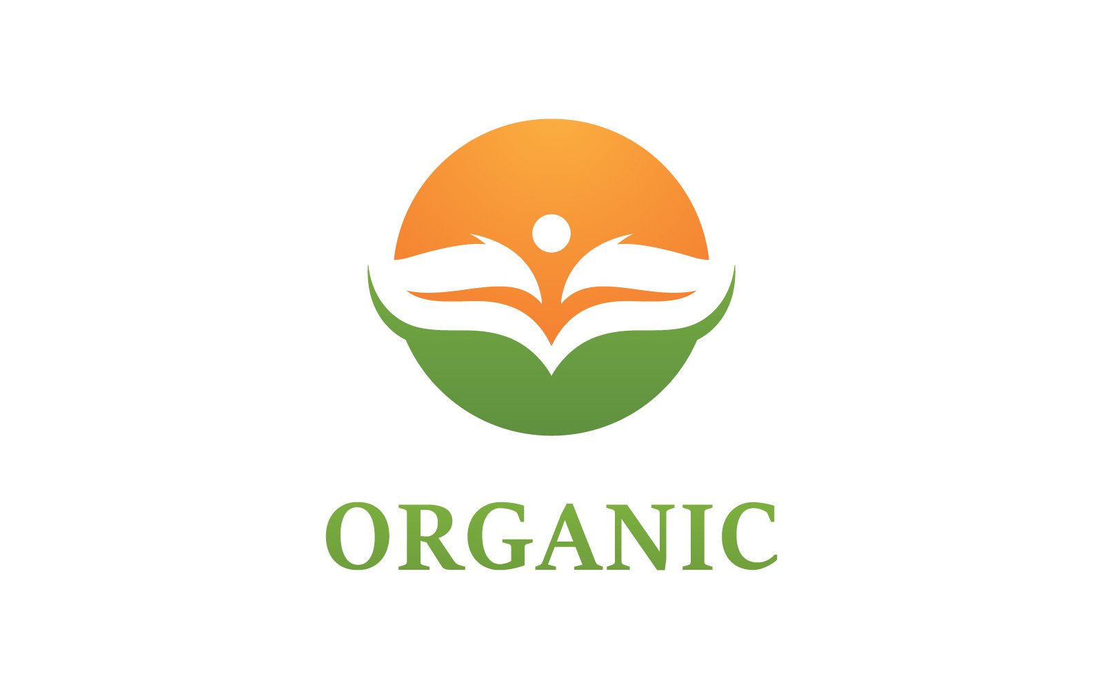 Green leaf organic Logo Vector Symbol V7
