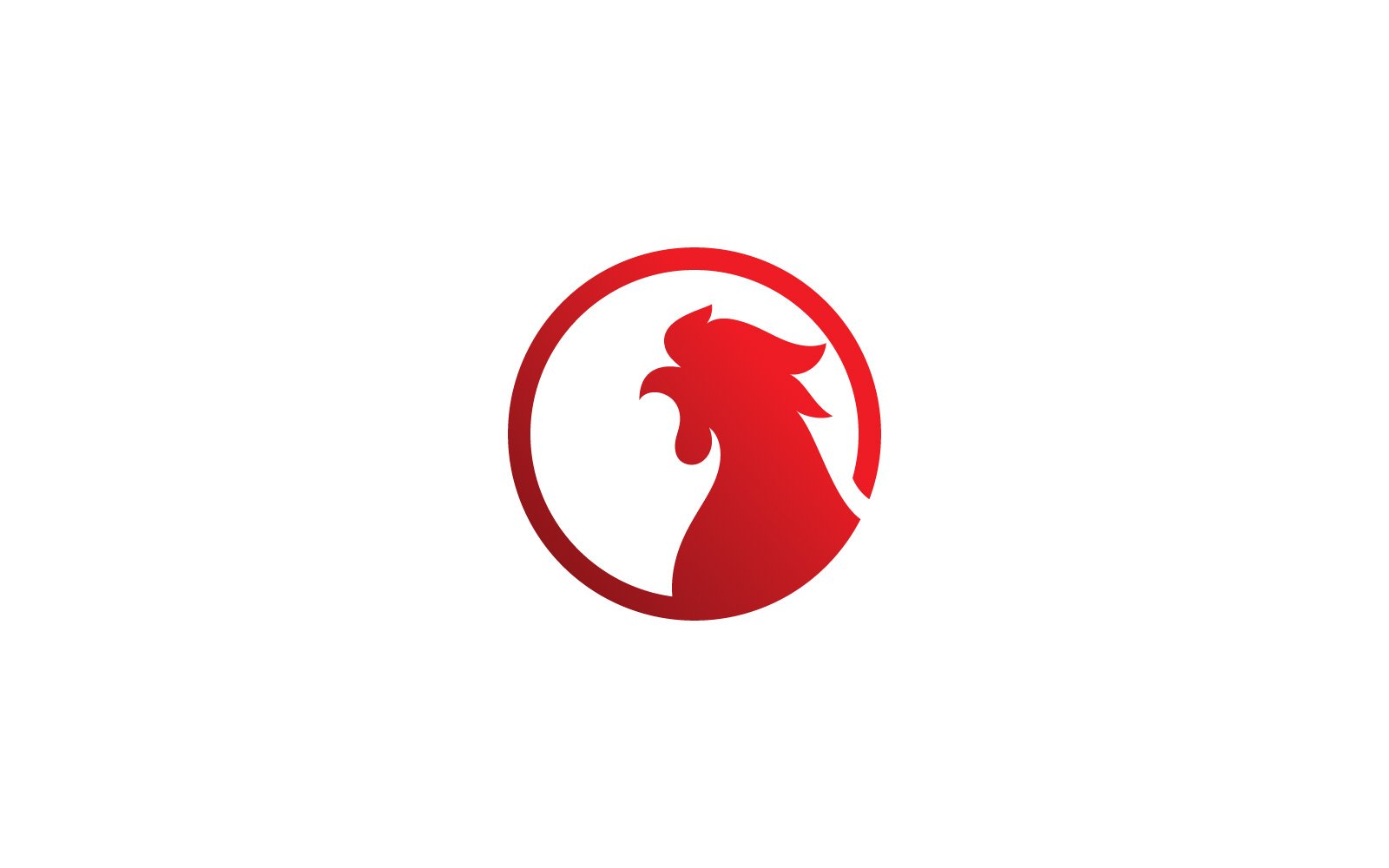 Rooster Logo Vector Symbol V8