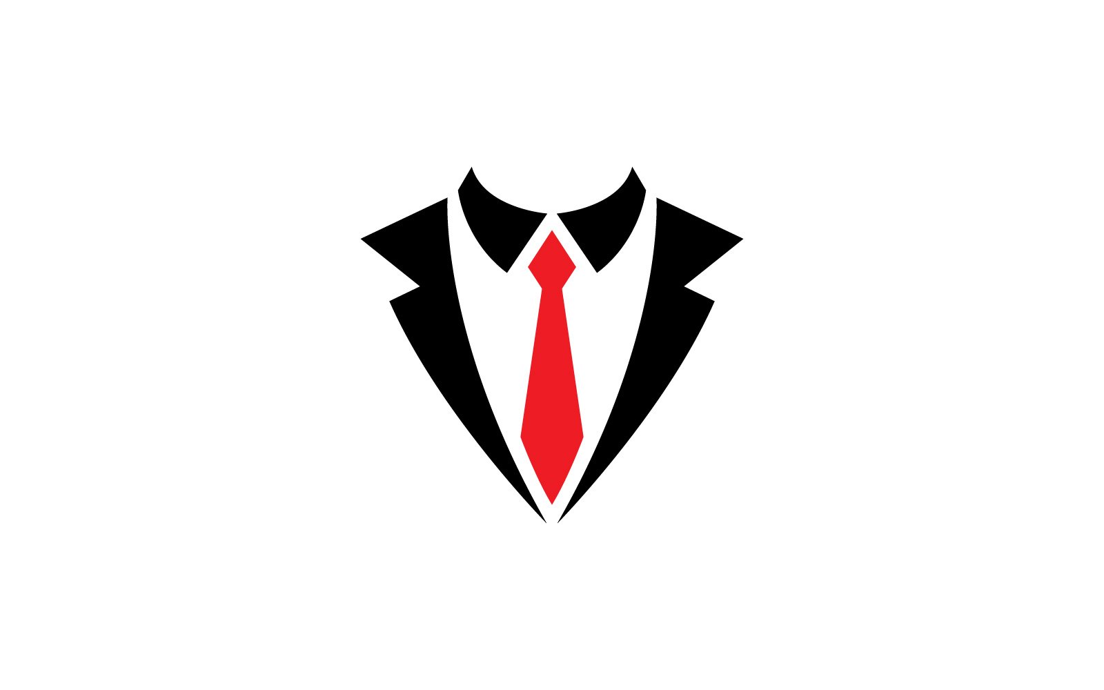 Tuxedo Dress Logo Vector Symbol  V2