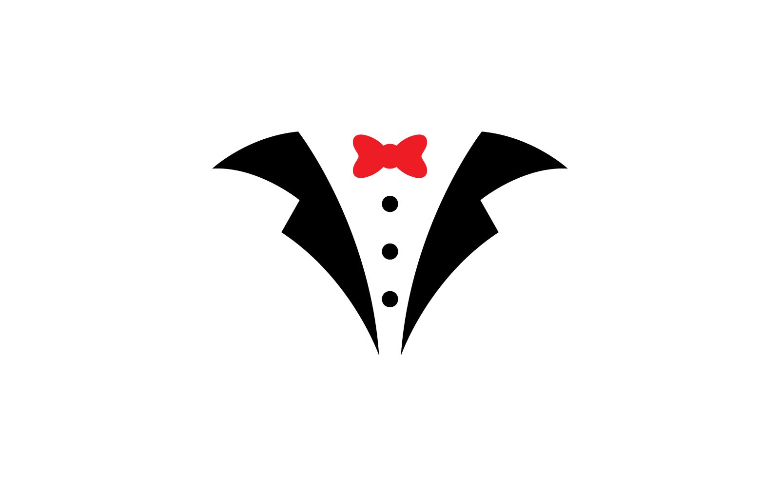 Tuxedo Dress Logo Vector Symbol  V5