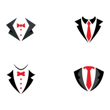 Tuxedo Illustration Logo Templates 255325