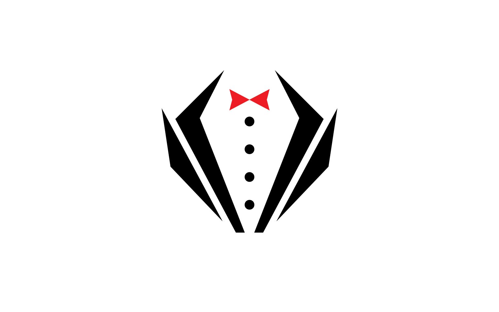 Tuxedo Dress Logo Vector Symbol V11