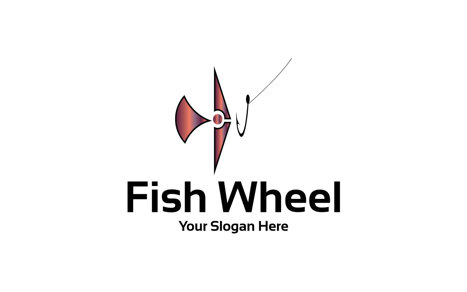 Sea Fish Wheel Logos Template