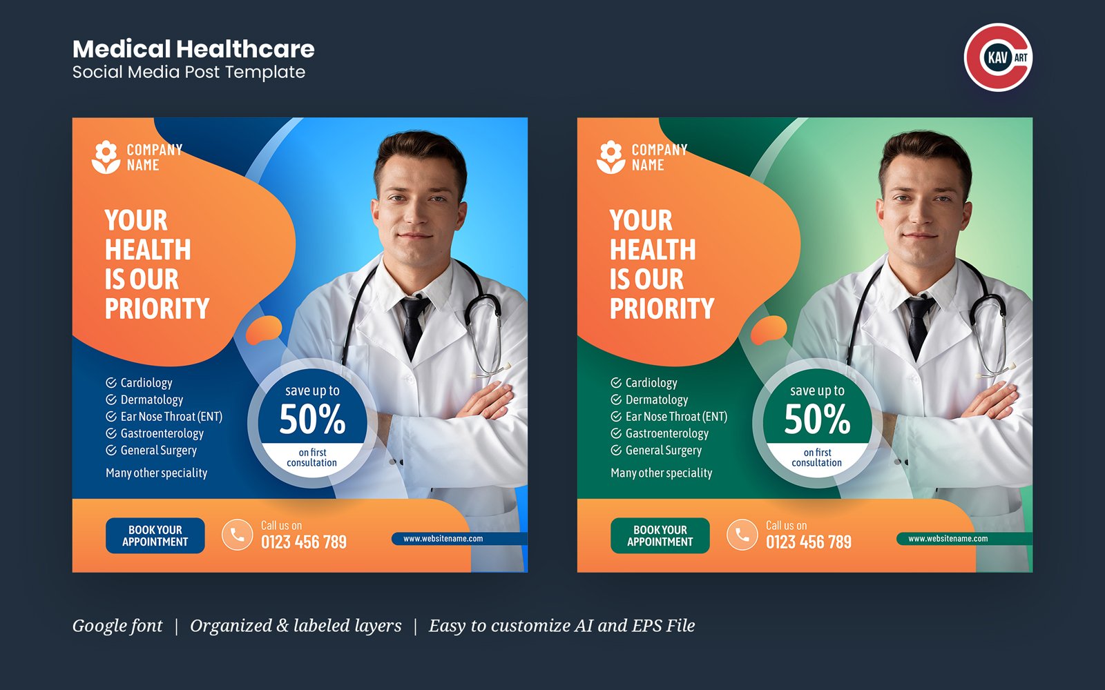 Healthcare or Medical Social Media Banner