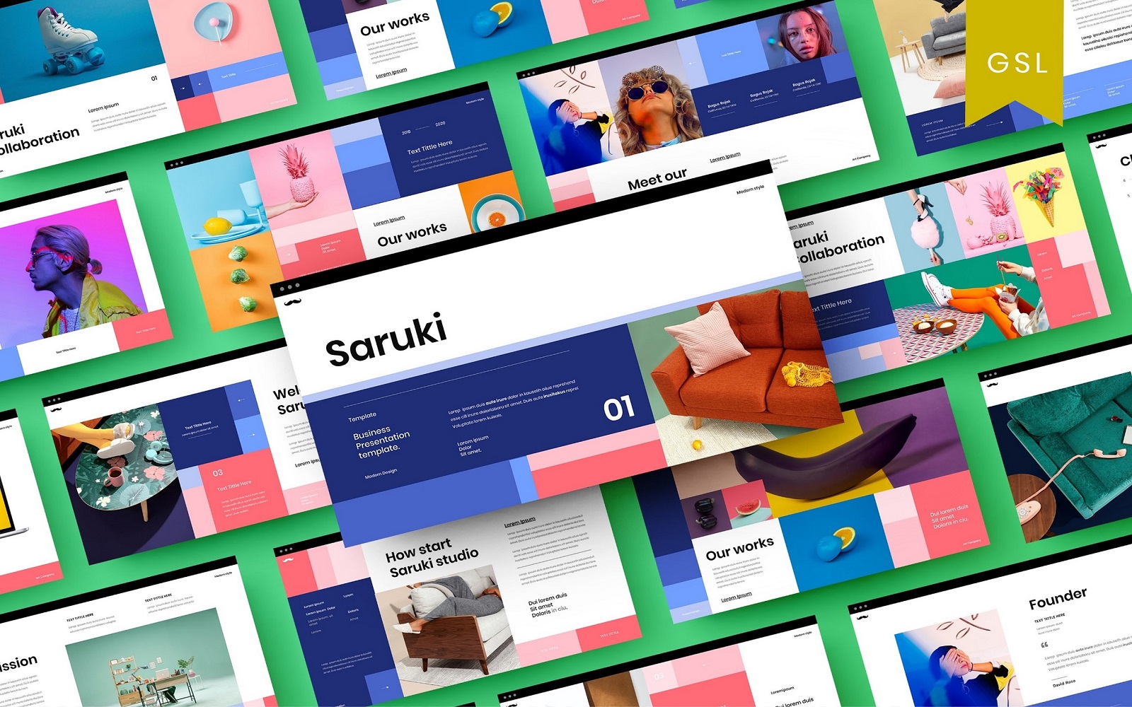 Saruki - Business Google Slide Template