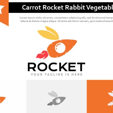 Rocket Rabbit Logo Templates 255478