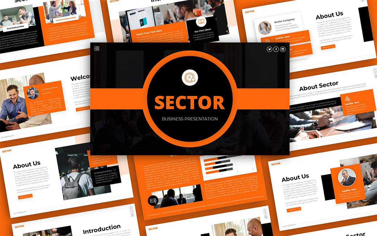 Sector Business Multipurpose PowerPoint Presentation Template