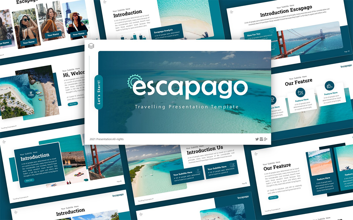 Escapago Travelling Multipurpose PowerPoint Presentation Template