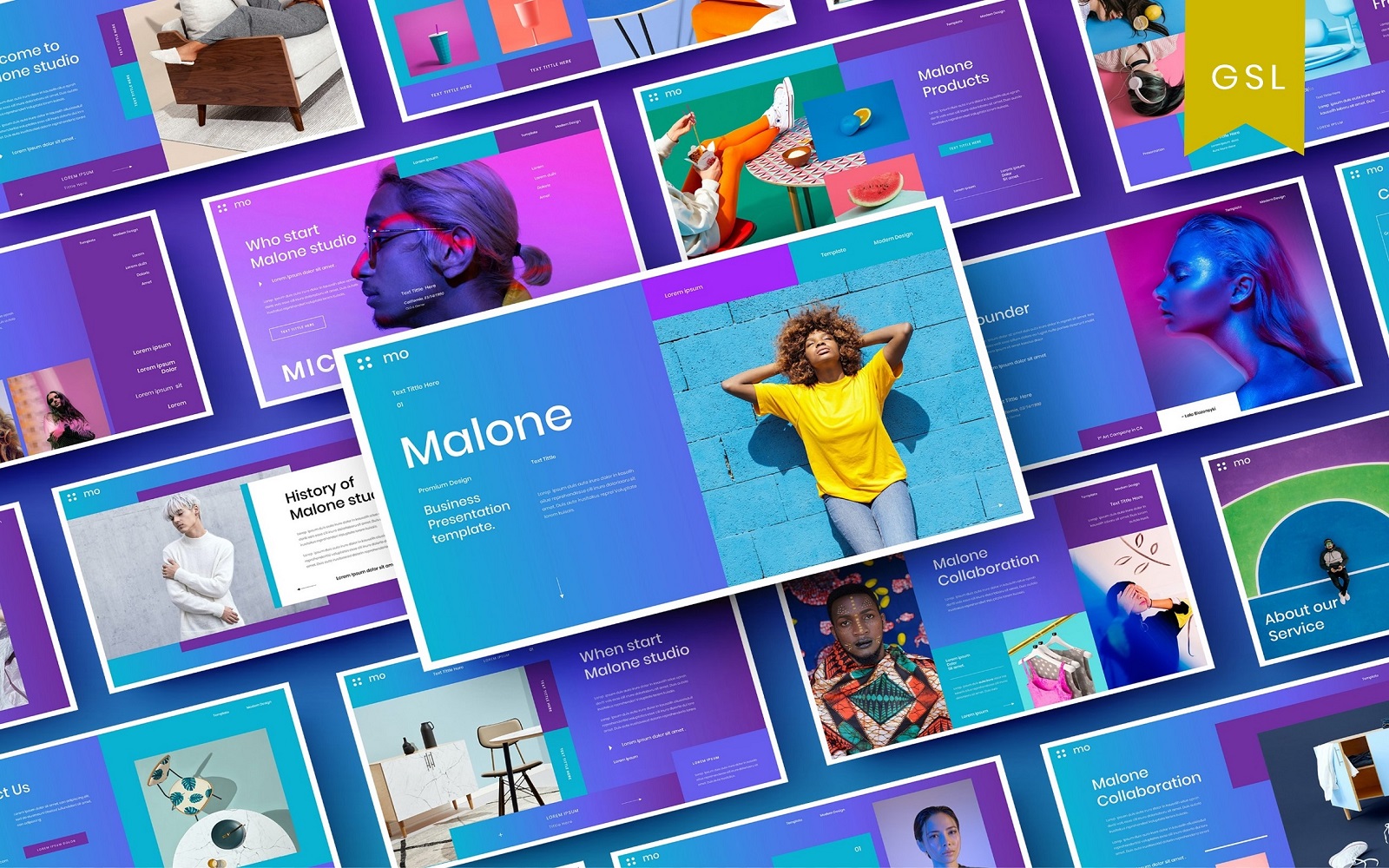 Malone - Business Google Slide Template