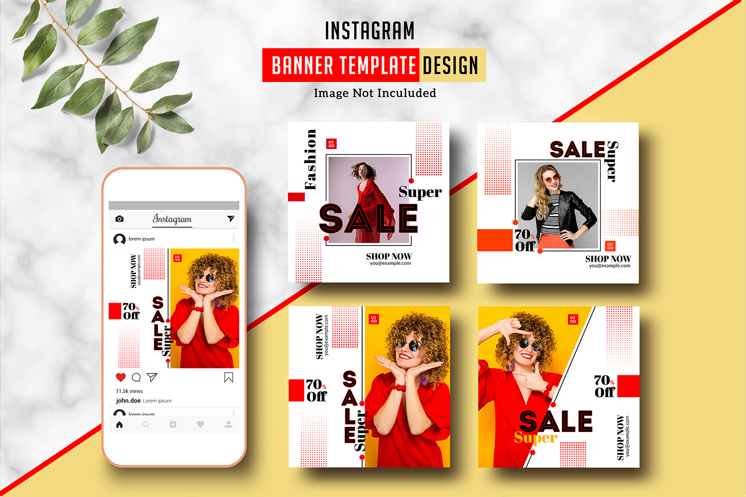 Fashion Product Instagram Promotional Banner Template