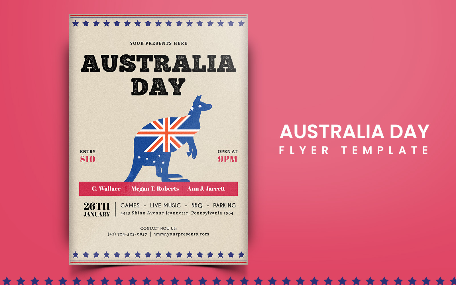 Australia Day Flyer Social Media Template1