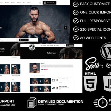 Bodybuilding Boxing WordPress Themes 255621