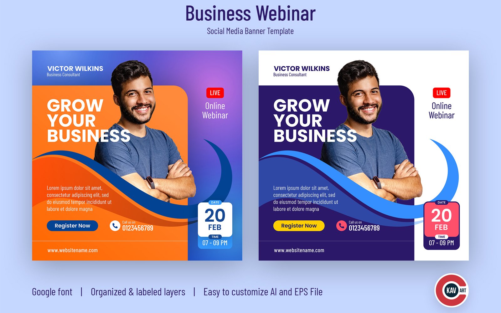 Social Media Banner for Business Webinar - 00197