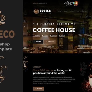 Blend Cafe Responsive Website Templates 255804