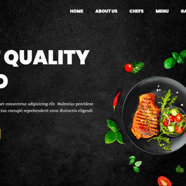 Burger Cafe Landing Page Templates 255812