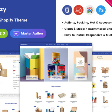Box Cardboard Shopify Themes 255821