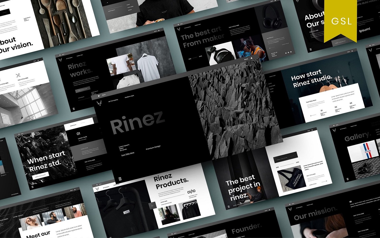 Rinez - Business Google Slide Template