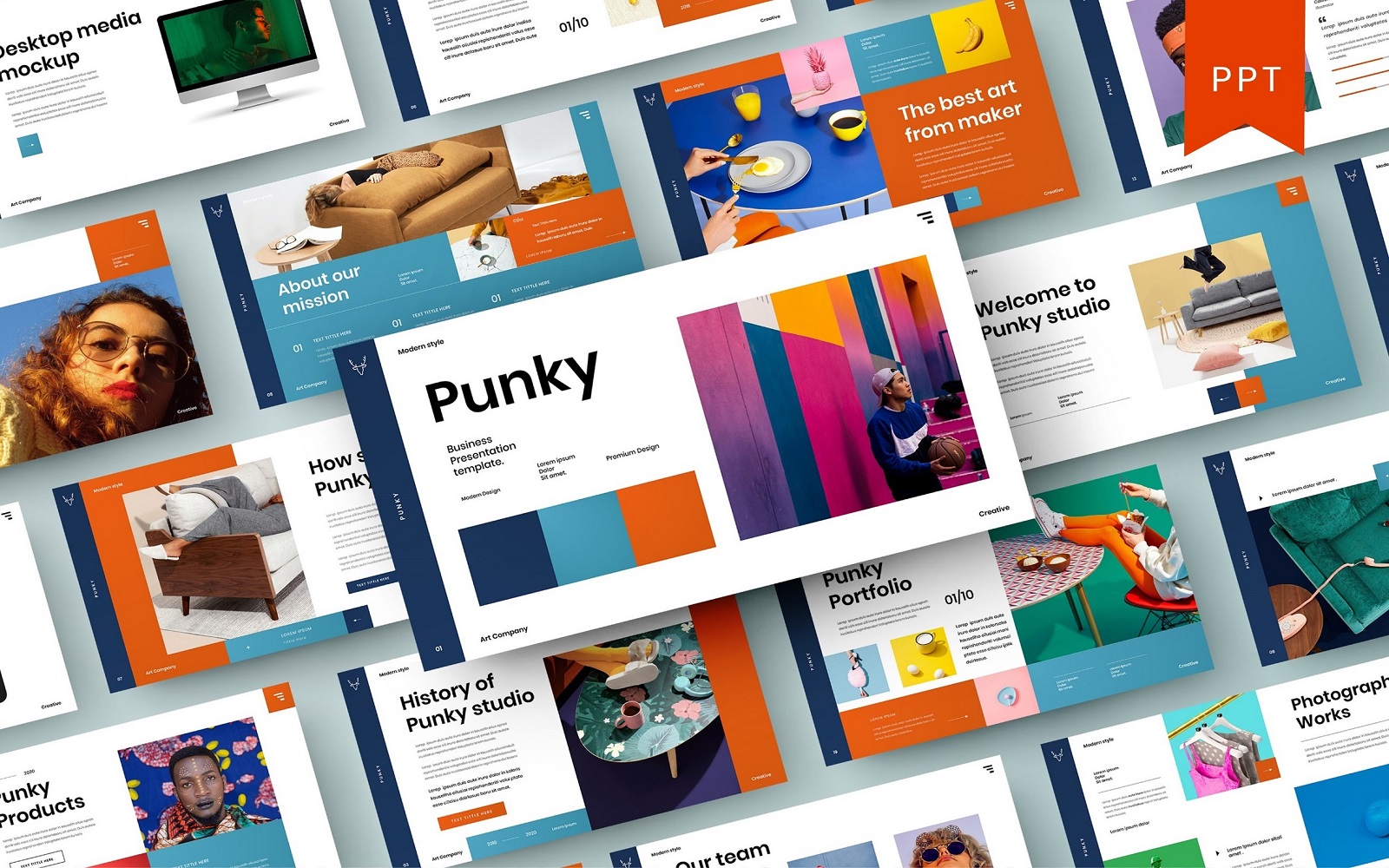 Punky – Business PowerPoint Template