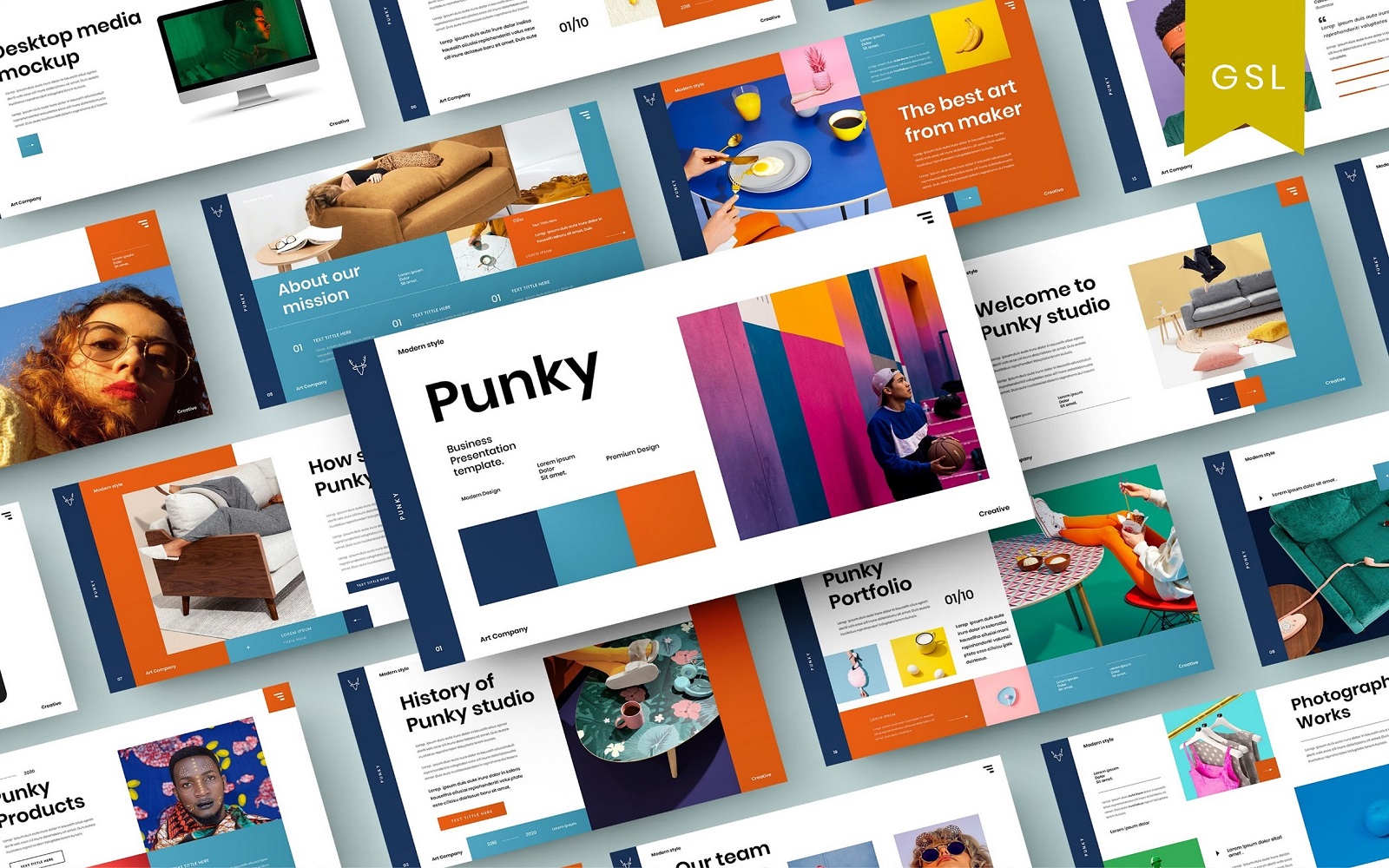 Punky - Business Google Slide Template