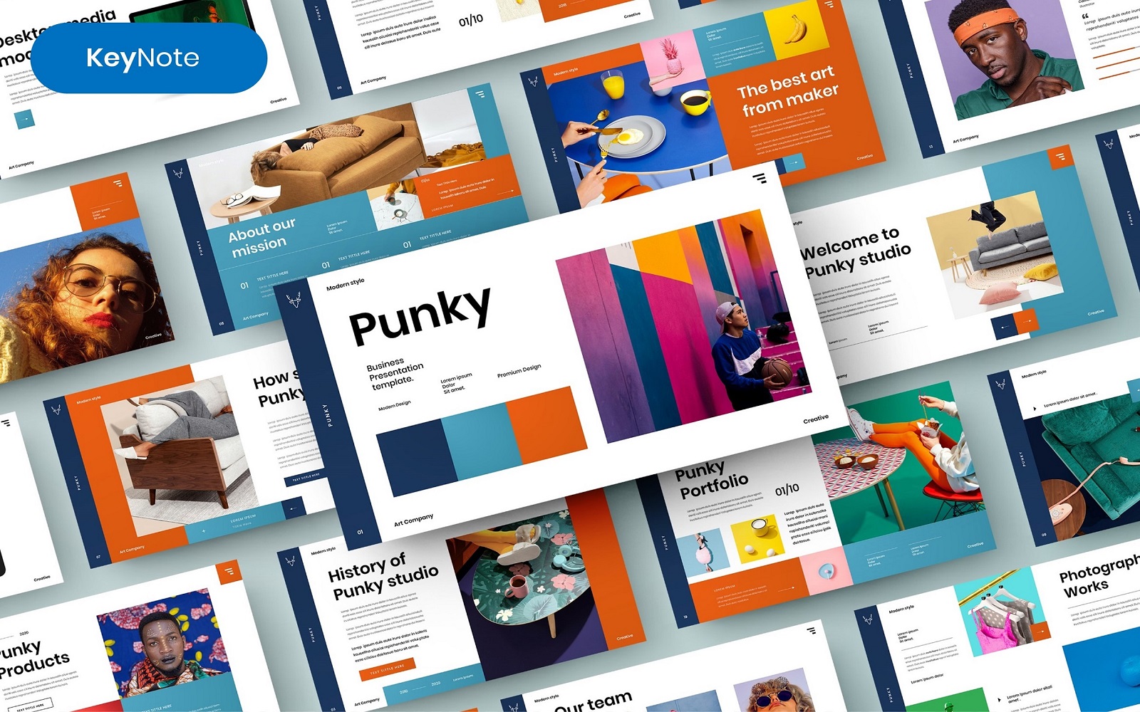 Punky – Business Keynote Template