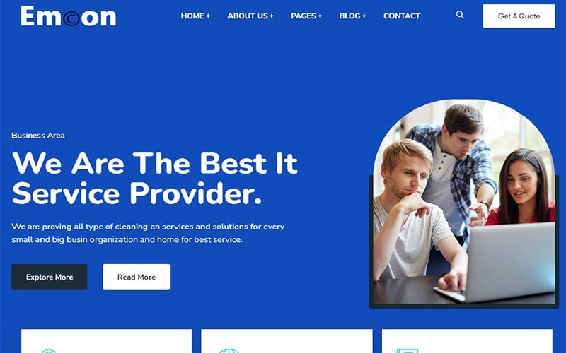 Emcon - IT Solutions Company WordPress Theme