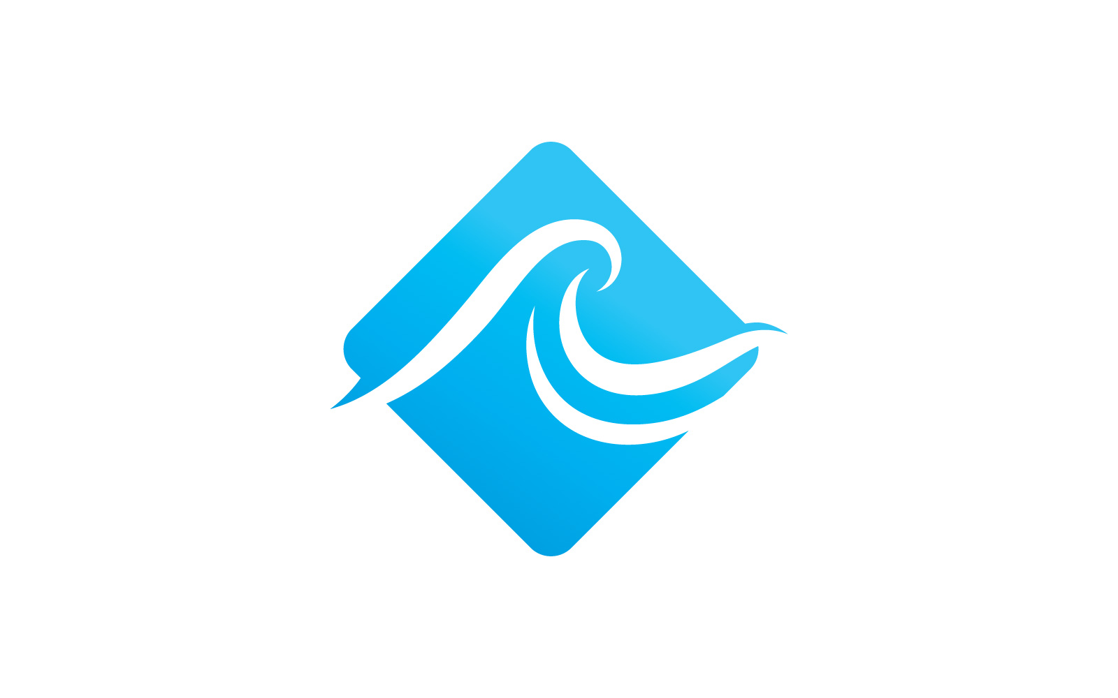 Water Wave Logo Vector Symbol V7
