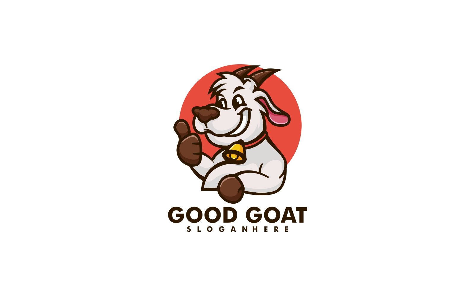 Good Goat Simple Mascot Logo