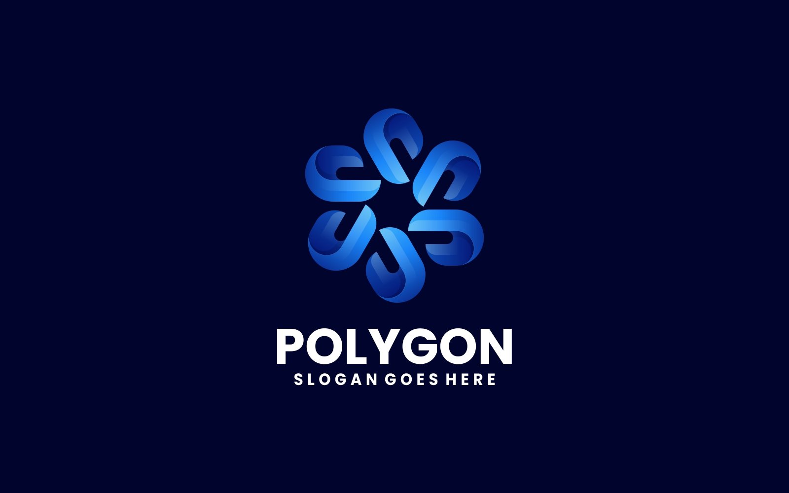 Abstract Polygon Gradient Logo