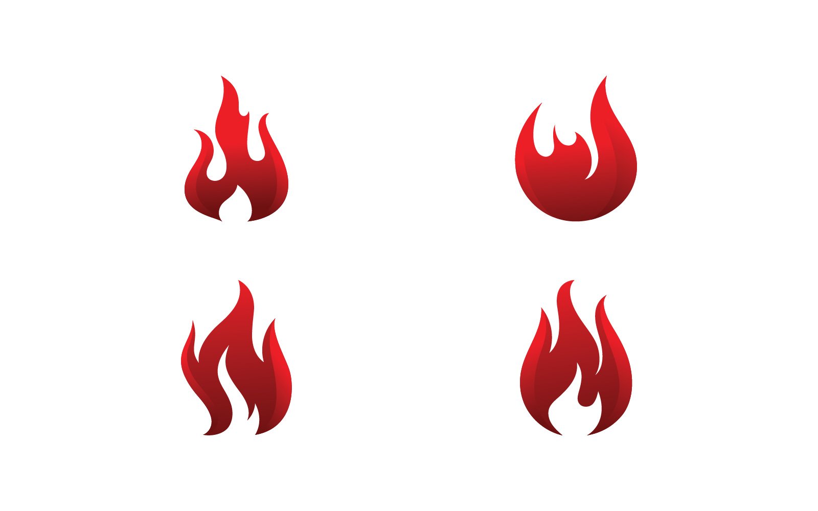 Fire Flame Vector Logo Design Template V9