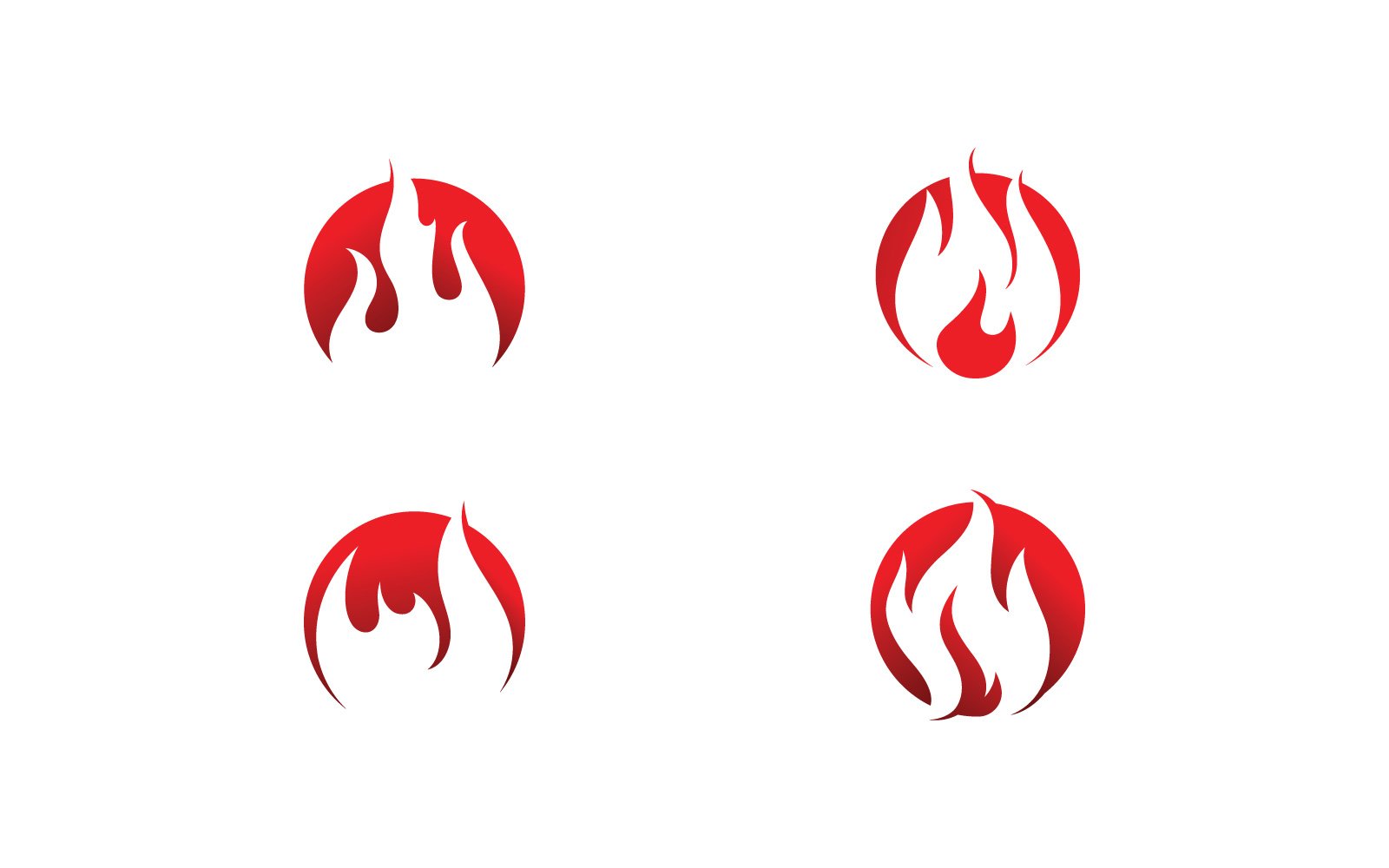 Fire Flame Vector Logo Design Template V10