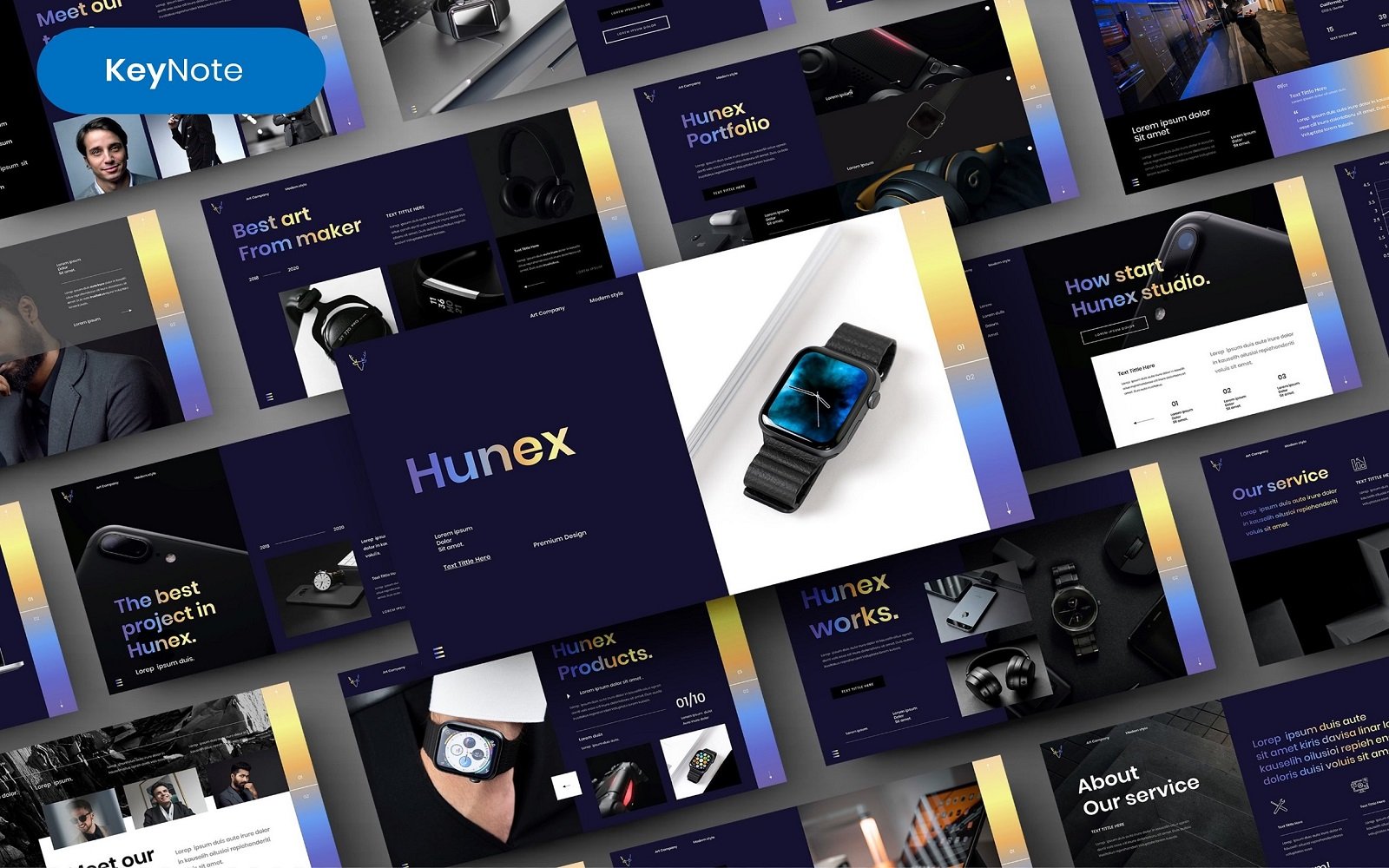 Hunex – Business Keynote Template