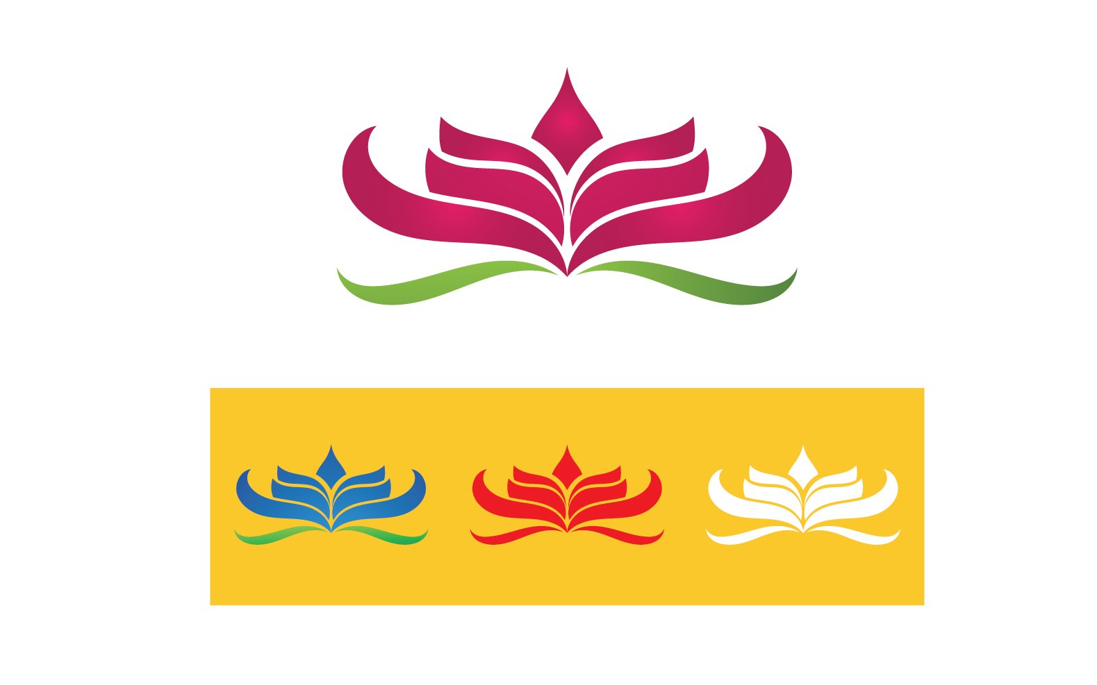 Vector Lotus Flower Logo And symbol V20