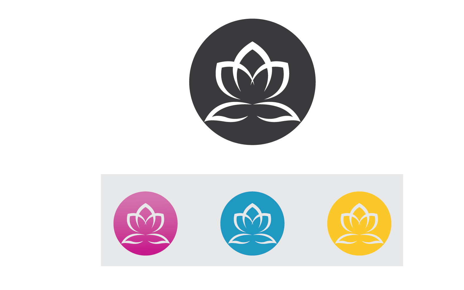 Vector Lotus Flower Logo And symbol V22