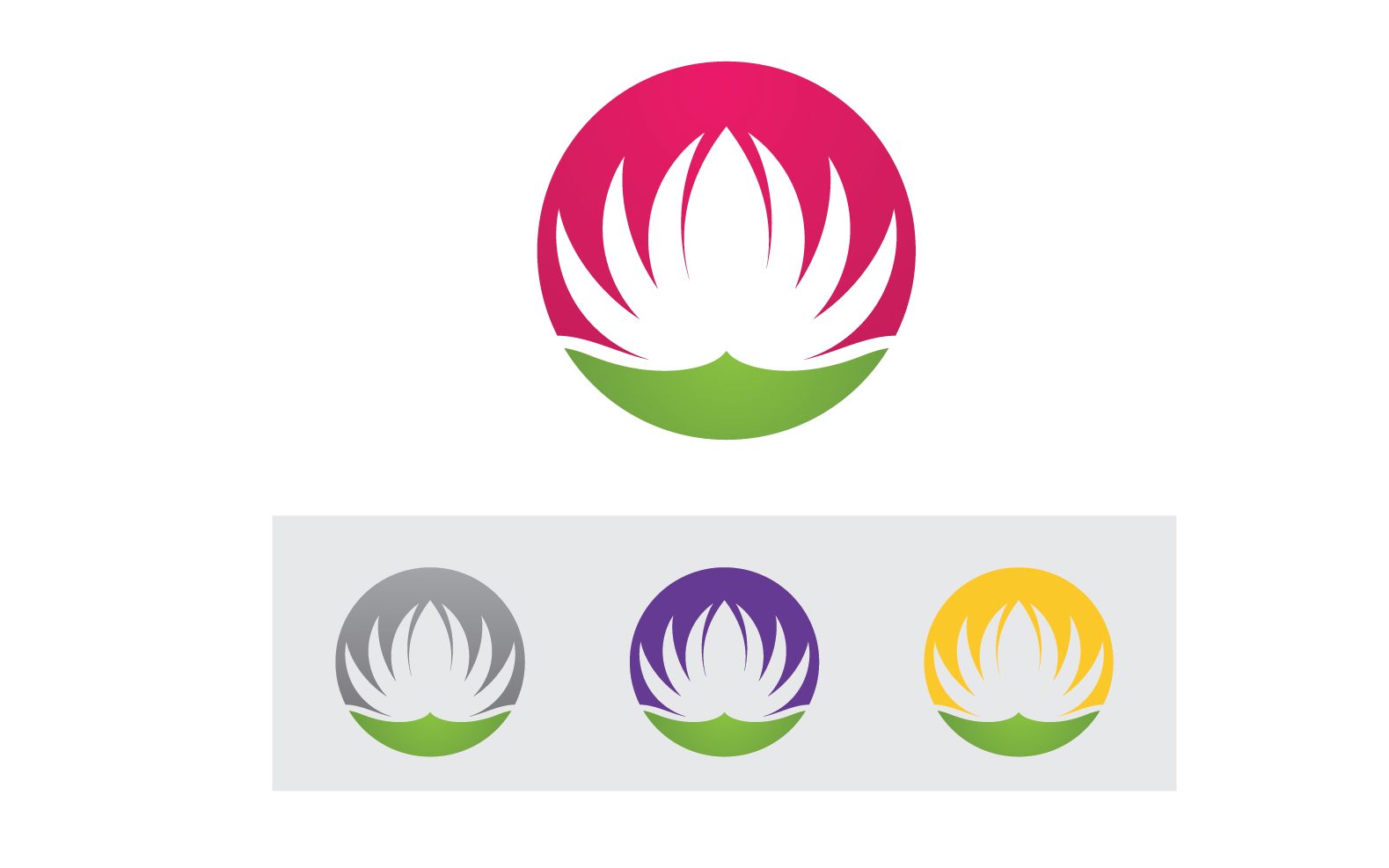 Vector Lotus Flower Logo And symbol V23