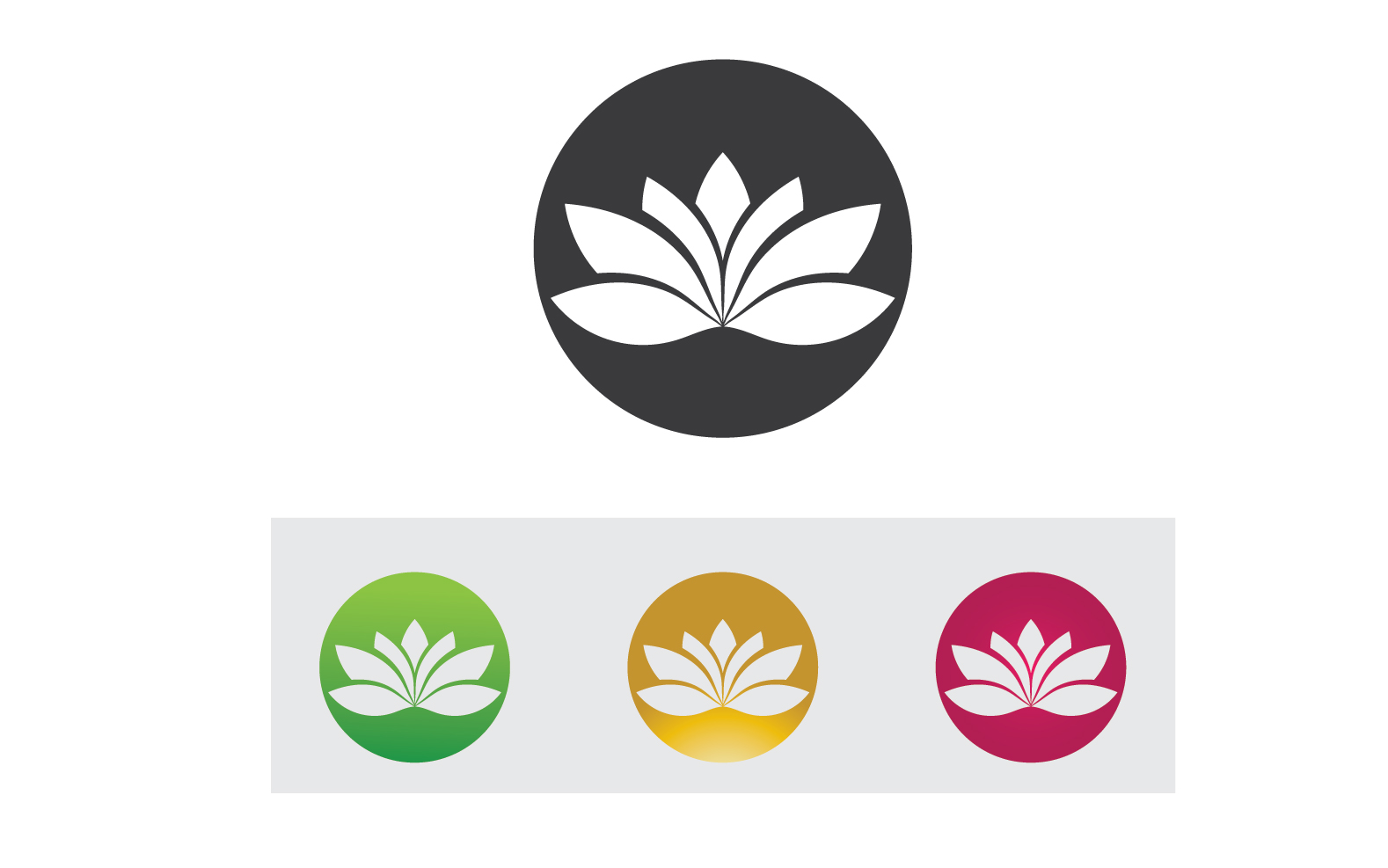 Vector Lotus Flower Logo And symbol V24