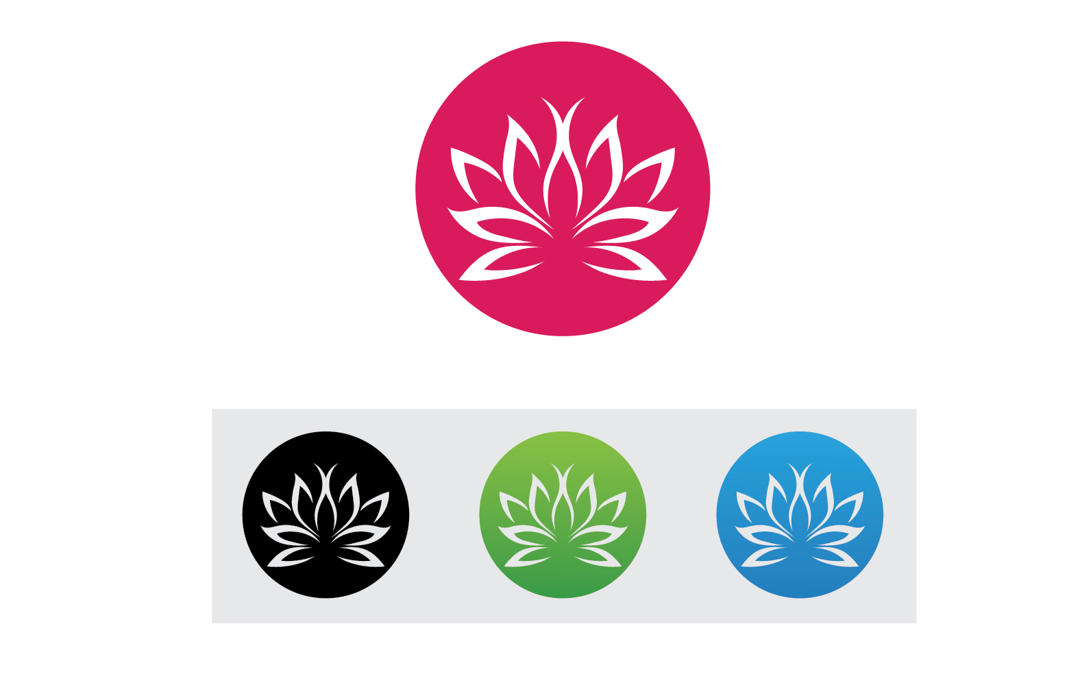 Vector Lotus Flower Logo And symbol V32