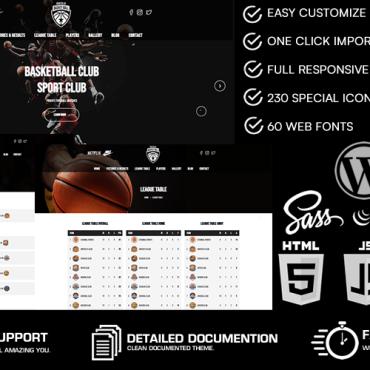 Basketball Championship WordPress Themes 256503