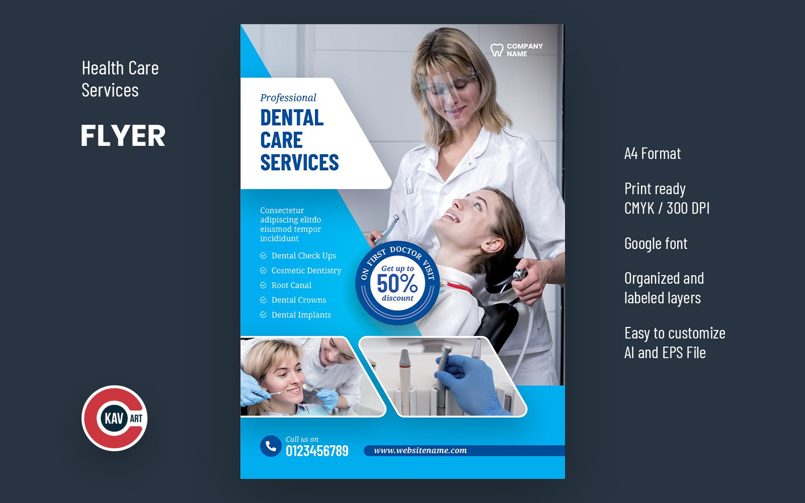 Dental Medical Flyer Template