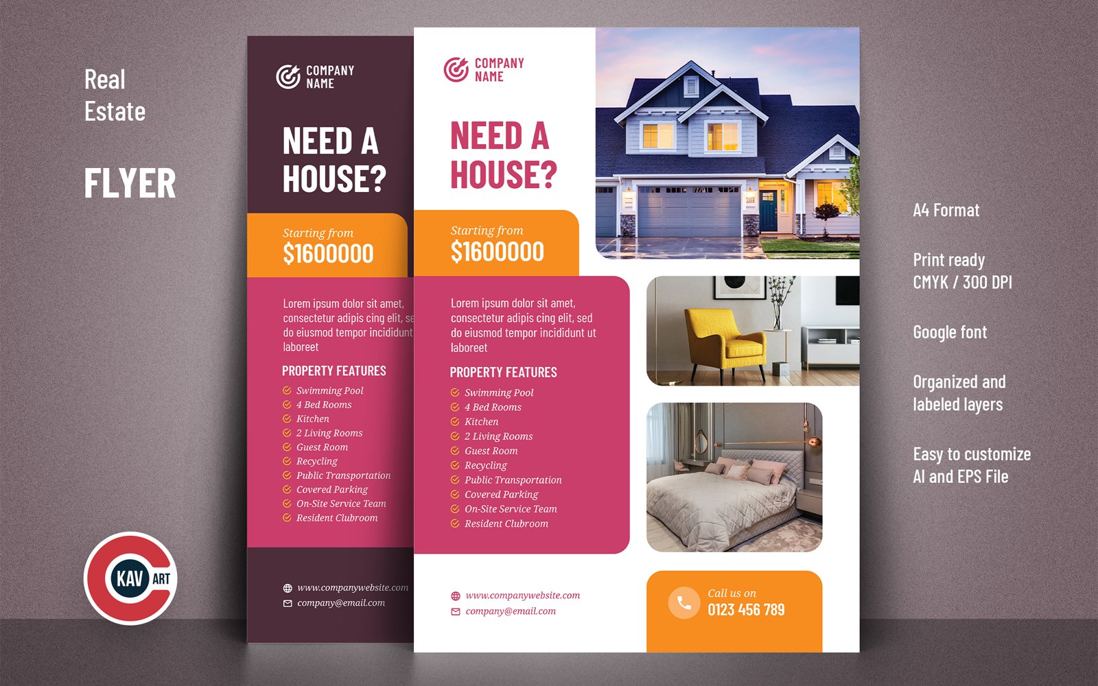 Professional Real Estate Flyer Template