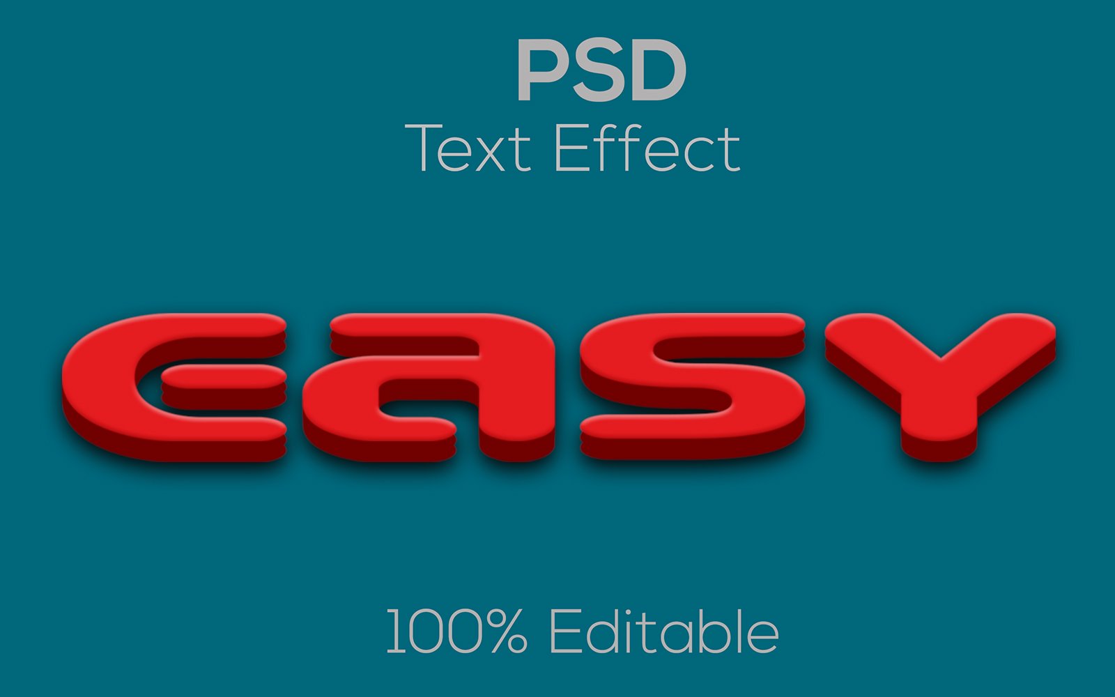 Easy | Modern 3D Editable Text Effect