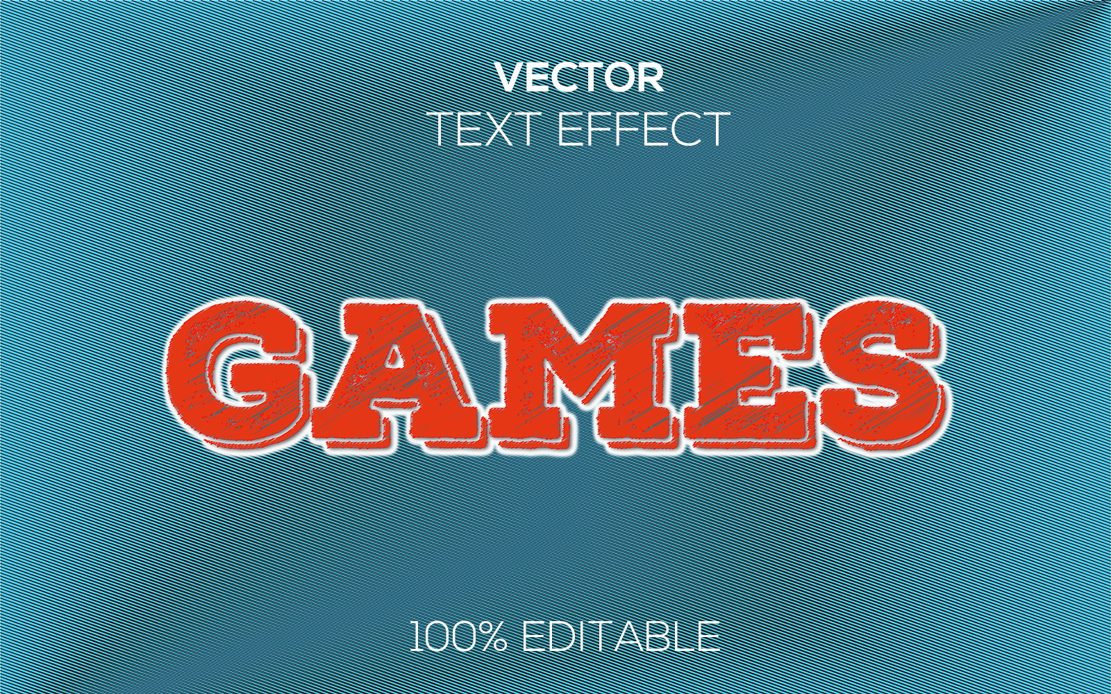 Games | Premium Games Vector Text Effect