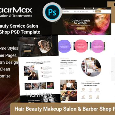 Barbershop Beauty PSD Templates 256665