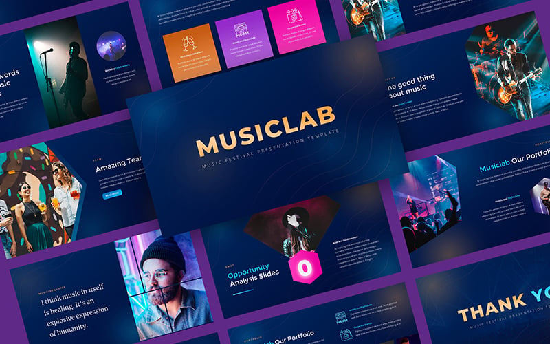 Musiclab - Music Festival Google Slides Presentation Template