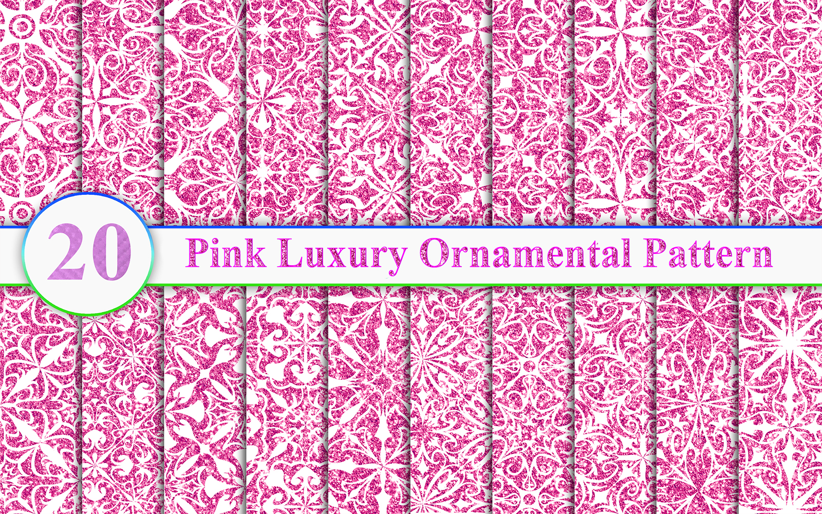 Pink Luxury Ornamental Pattern Background