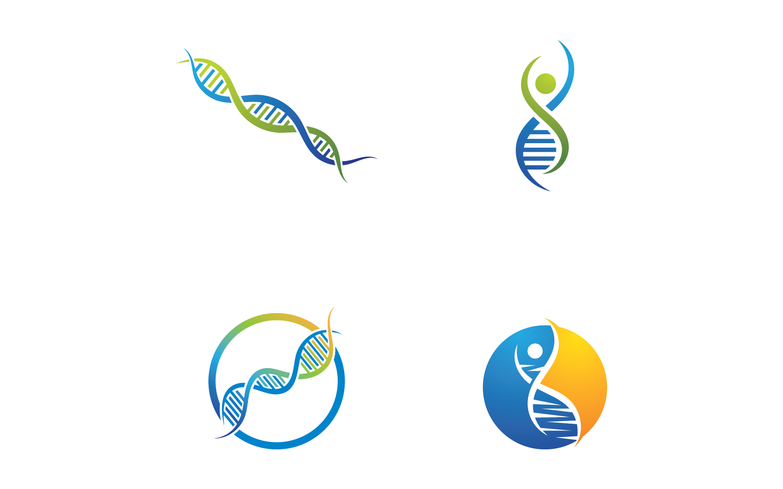 DNA Health Logo And Symbol Vector V17